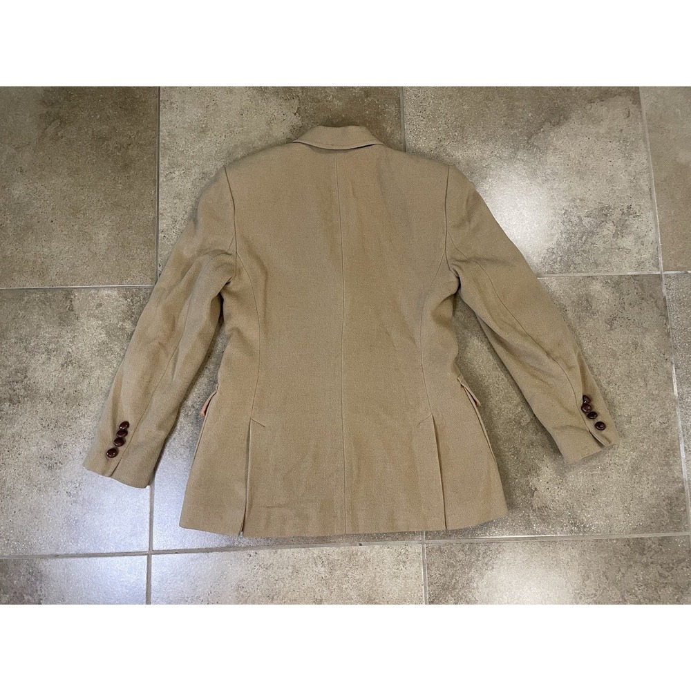 Vintage Lauren Ralph Lauren Wool Camel Hair Women's 2P Coat Jacket Blazer Suit - Picture 2 of 9